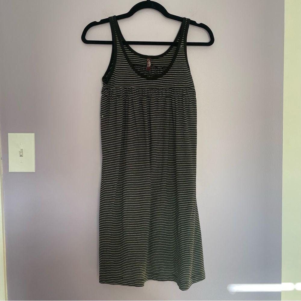 Old Navy Striped Swing Dress Sleeveless Black & White size Small y2k Mini Length